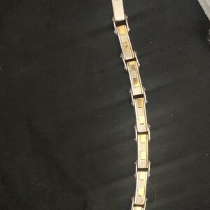 Two-Tone Gold & Silver Link Bracelet